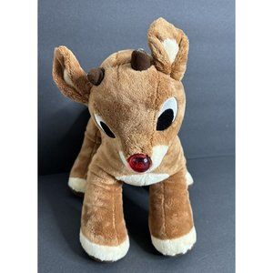 Build A Bear Rudolph the Red Nosed Reindeer Plush Non Talking 15" NO LIGHT